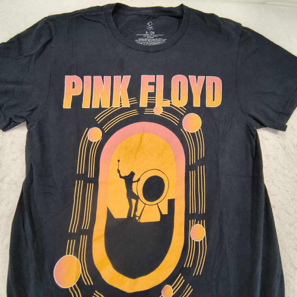 Pink Floyd Band Graphic Short Sleeve Crew Neck T Shirt Adult Mens Size S Black